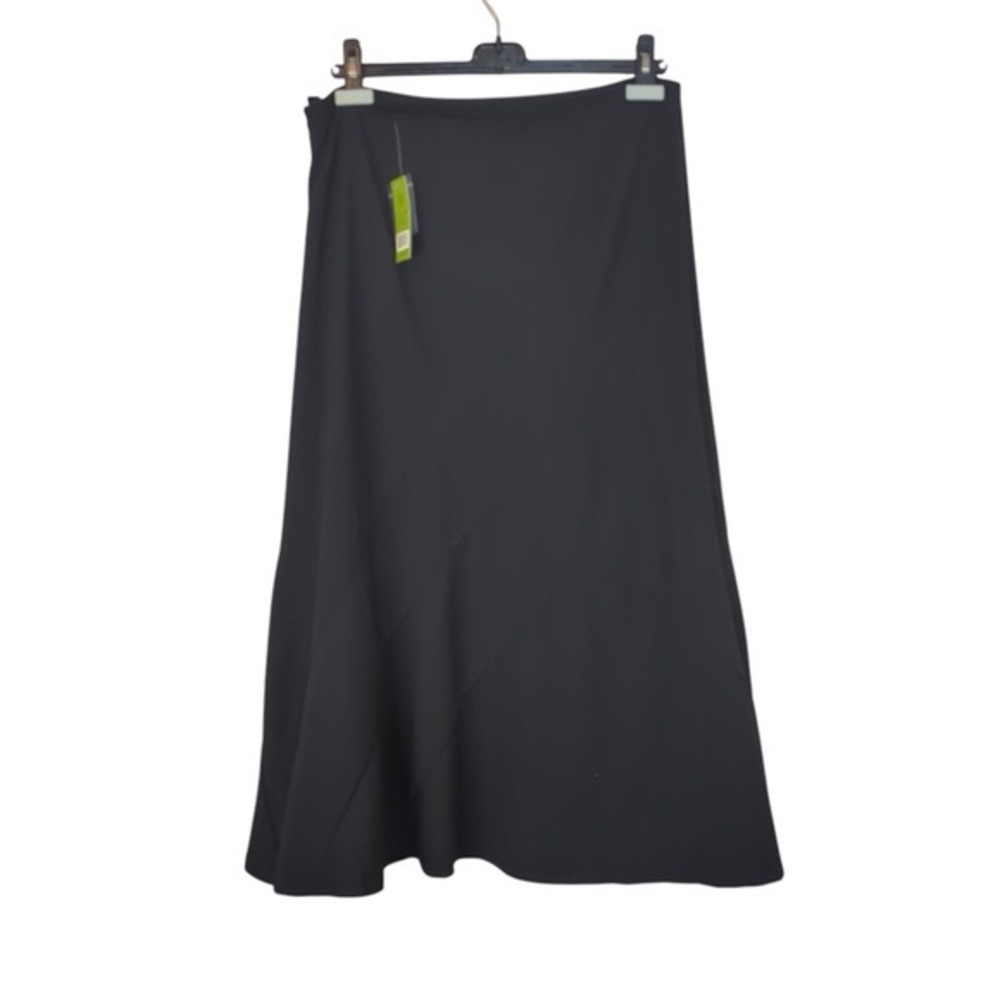 NIC+ZOE Black Flared A-line Midi Skirt NWT - Picture 8 of 13